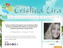Tablet Screenshot of cristinalira.com